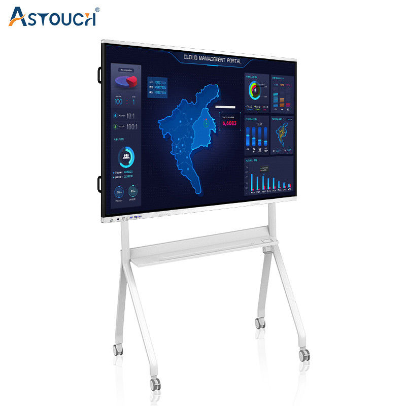 65" Interactive Flat Panel Android 12.0 with 16Wx2 Speakers and Max. Resolution 3840*2160