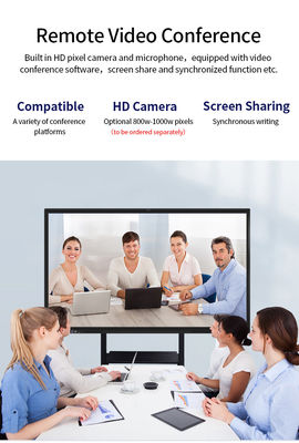 Lcd Interactive Whiteboard Intelligent Class And Meeting 4K 75 Inch