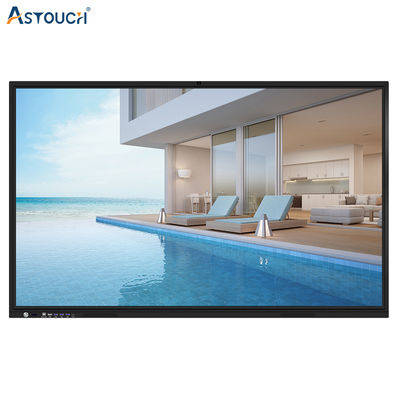 85 Inch Quad Core 4K Interactive Touch Panel Display With Multimedia Content